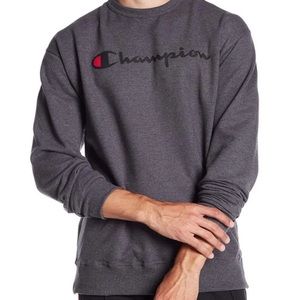 Champion Men Graphic Crewneck Pullover Sweatshirt